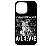 Le Chat de Schrodinger est Vivant et Mort | Physique quantique Coque pour iPhone 15 Pro Max