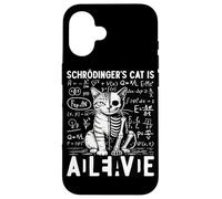 Le Chat de Schrodinger est Vivant et Mort | Physique quantique Coque pour iPhone 16