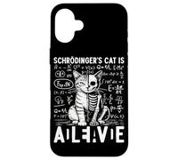 Le Chat de Schrodinger est Vivant et Mort | Physique quantique Coque pour iPhone 16 Plus