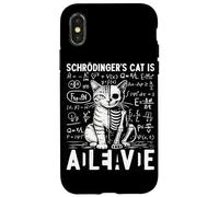 Le Chat de Schrodinger est Vivant et Mort | Physique quantique Coque pour iPhone X/XS