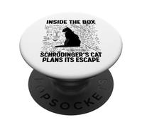 Le Chat de Schrodinger planifie Son évasion PopSockets PopGrip Adhésif
