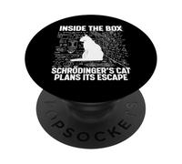 Le Chat de Schrodinger planifie Son évasion PopSockets PopGrip Adhésif