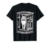 Le Chat de Schrodinger recherché Professeur de Sciences Physique T-Shirt Graphique avec Valeur