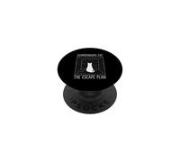 Le Chat de Schrödinger The Escape Plan Funny Science Cat PopSockets PopGrip Adhésif