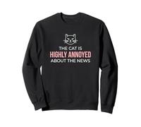 Le Chat est très ennuyé par la Nouvelle révélation de Grossesse Sweatshirt