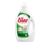 Le Chat Expert Lessive Liquide Bicarbonate de Soude, Anti-Taches, Hypoallergénique, Lavage à Froid, 40 Lavages, 1,8 L