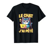 Le Chat J'Ai pété - Geek Ordinateur IA Humour Français T-Shirt