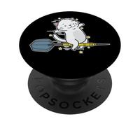 Le Chat Joue aux fléchettes PopSockets PopGrip Adhésif