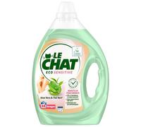 Le Chat Lessive liquide Eco Sensitive Aloe Vera & Thé vert 44 Lavages - 1,98 L