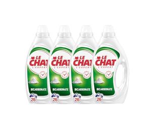 Le Chat Lessive Liquide Expert Bicarbonate 4x26 Lavages Action Anti Tache | Lessive, liquide L'Expert Bicarbonate, Efficacité anti-tache, Fraicheur longue durée, Efficace même à froid, Entretien linge