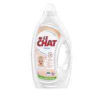 Le Chat, Lessive liquide, Sensitive Bébé, La proprete formulée avec soin, Special taches bebe, Sans conservateurs, Parfum hypoallergenique, Developpe avec des pediatres, 35 lavages