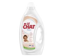 Le Chat, Lessive liquide, Sensitive Bébé, La proprete formulée avec soin, Special taches bebe, Sans conservateurs, Parfum hypoallergenique, Developpe avec des pediatres, 35 lavages
