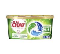 LE CHAT -L'Expert -Disc 4en1 -Action Anti-Taches -Sans Conservateur -Parfum Hypoallergénique -Ingrédients Sélectionnés avec Soin -Efficace à Froid -Respect des Fibres - Efficacité Le Chat -38 Capsules