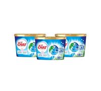 LE CHAT -L'Expert -Disc 4en1 -Fraîcheur Longue Durée -Sans Conservateurs -Dissolution Rapide -Ingrédients Sélectionnés avec Soin -Efficace à Froid -Respect des Fibres - Efficacité Le Chat -75 Capsules