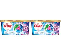 LE CHAT -L'Expert -Disc 4en1 - Parfum Longue Durée - Sans Conservateurs - Dissolution Rapide -Ingrédients Sélectionnés avec Soin -Efficace à Froid -Respect des Fibres - Efficacité Le Chat -38 Capsules