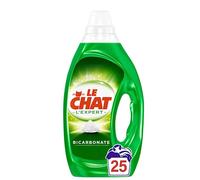 Le Chat - L'Expert - Lessive Liquide au Bicarbonate - Efficacité Pure - Enrichi en ingrédients actifs d'origine naturelle - Plastique 100% recyclable - 25 Lavages (1.25L)