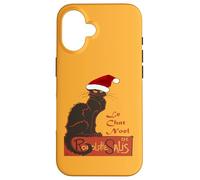 Le Chat Noel Parodie de Noël Vector Art v2 Coque pour iPhone 16