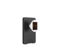Le Chat Noir douairier, Motif Art déco, Meurtre et mystère PopSockets PopWallet pour MagSafe