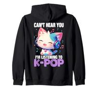 Le chat pop coréen ne peut pas t'entendre, j'écoute de la K-Pop Sweat à Capuche
