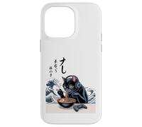 Le Chat Porte Un Casque de Jeu Eat Ramen Anime Japonais Coque pour iPhone 14 Pro Max