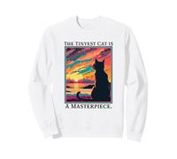 Le Chat regardant Un Beau Chat au Coucher du Soleil est Un Chef-d'œuvre Sweatshirt