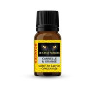 Le Chat Sorcier - Huile de Parfum pour Bougies - Diffusion - Cannelle & Orange (10ml)