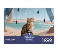 Le Chat Tabby Puzzle De 1000 Pièces pour Adultes Art Collection Chat Mignon Puzzle De Qualité Supérieure pour Enfants À Partir De 14 Ans70x50cm/1000pcs