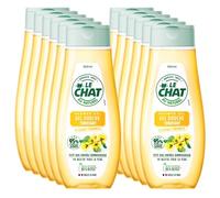 Le Chat Toilette-Gel Douche Corps Tonifiant-A l’Extrait d’Hamamélis-95% d’Ingrédients d’Origine Naturelle-Formule de pH Neutre pour la Peau - Testé sous Contrôle Dermatologique - 300 ml - Lot de 12