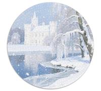 Le château au Bord du lac Puzzle 1000 Pièces Divertissement Créatif De l'art De La Décoration Vue Jeu Éducatif Challenge Toy Adultes Et Enfants À Partir De 14 Ans 1000pcs (67.5x67.5c