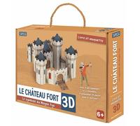 Le chateau-fort 3D - N.E. 2026 livre + chateau fort a construire - Irena Trevisan - Sassi - Boîte ou accessoire - Jeux livres objets