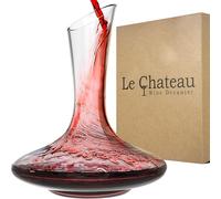 Le Chateau Wine Decanter - 100% Hand Blown Lead-free Crystal Glass, Red Wine Carafe, Wine Gifts, Wine Accessories by Le Chateau
