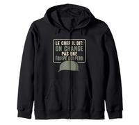 Le Chef Dit on Change Pas Une Équipe Qui Perd Humour Armée Sweat à Capuche