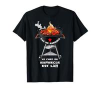 Le chef du BBQ barbecue été grillade apéro mari cadeau T-Shirt