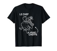 Le Chef La Vraie Cheffe humour père fille famille duo compli T-Shirt