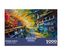 Le Chemin à côté des Fleurs Puzzle 1000 Pièces pour Adultes Et Enfants Dès 14 Ans Jeux De Défi Jouets Éduchatifs De Qualité Supérieure - Activité Familiale Parfaite 38x26cm/1000pcs