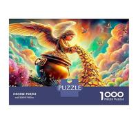 Le Chemin céleste Puzzle 1000 PiècesAngélique Dragon pour Couples Carton Épais Difficile pour Cadeaux De Remerciement avec Affiche Guide 52x38cm/1000pcs