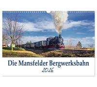 Le chemin de fer minier de Mansfeld, Version française (Calendrier mural 2026 DIN A3 portrait), Calendrier CALVENDO mensuel