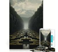 Le Chemin de la Solitude Puzzle 1000 pièces pour Adolescents Renforce Les Souvenirs, favorise la sérénité, qualité supérieure, Cadeau Classique (38x52cm)