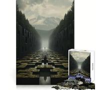 Le Chemin de la Solitude Puzzle 1000 pièces pour Adolescents Renforce Les Souvenirs, favorise la sérénité, qualité supérieure, Cadeau Classique (38x52cm)