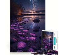 Le Chemin des Pierres Scintillantes Puzzle 1000 Pièces pour Adultes Jeu de Réflexion Amusant Technologie de Découpe Laser Avancée Défi Idéal pour Passer Le Temps (50x75cm)