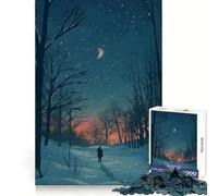 Le Chemin des Vagabonds du Crépuscule Puzzle de 1000 pièces pour Adolescents Jeu intellectuel et ludique Bords précis Cadeau de Vacances (38x52cm)