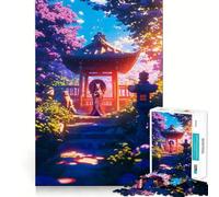 Le Chemin du Kitsune Puzzle Difficile pour Adultes, 1000 pièces, Jeu de logique Solide, Amusant et Simple, découpe de précision, Cadeau de Noël (38x26cm)