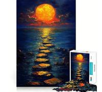 Le Chemin du Soleil Puzzle de 1000 pièces pour Adultes Jeu Intelligent et Amusant à Assembler Ensemble Cadeau saisonnier (50x75cm)