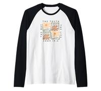 Le chemin, la vérité, la vie, Jean 14:6 | Retro Floral Manche Raglan