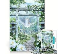Le Chemin Sacré de Sarutahiko Puzzle de 1000 pièces pour Adolescents Jeu de réflexion et de Calme Qualité supérieure Cadeau de Noël (50x75cm)