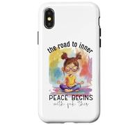 Le Chemin vers la Paix intérieure Commence par Fuck This Coque pour iPhone X/XS