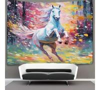 Le cheval 3D Effet Tapisserie Art Mural Tapisserie Murales Tapisserie Murale Tissu Pour La DécoSourision De Chambre À Coucher, DécoSourisions Murales, Art Mural, Nappes Tapisserie 130cmx150cm