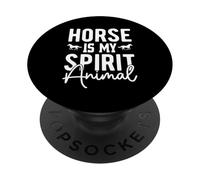 Le Cheval est Mon Animal Spirituel PopSockets PopGrip Adhésif