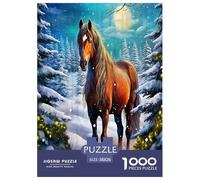 Le Cheval Jigsaw Puzzles Puzzle for Adults Kids. 1000 Piece Animaux de Dessin animé Impossible Challenge Toy EduLe chational Games Home Decoration for EduLe chational Games Gifts 38x26cm/1000pcs