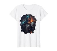 Le Chevalier Mystique dans Le Monde Fantastique avec Le feu T-Shirt Graphique avec Valeur